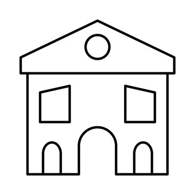 ev daire ev vektör çizim 