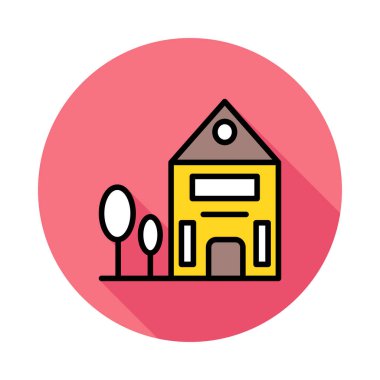 ev ev daire vektör çizim 