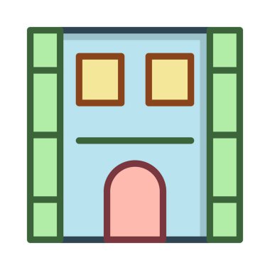 Office motel hotel vektör çizim 