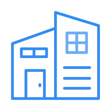 Daire ofis ev vektör çizim 