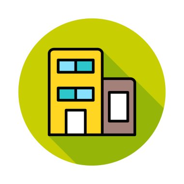 ofis ev vektör çizim Binası 