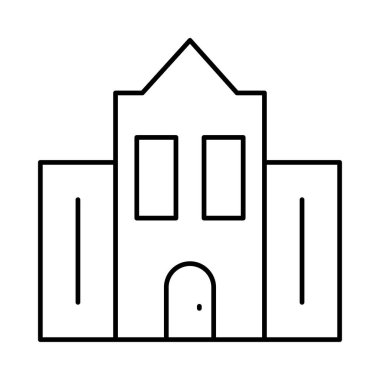 Otel ofis plaza vektör çizim 