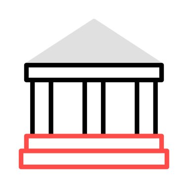 Banka mahkeme vektör çizim oluşturma 