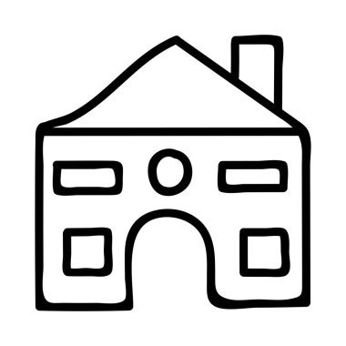 ev ev daire vektör çizim 