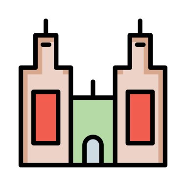 vektör çizim bina plaza tower 