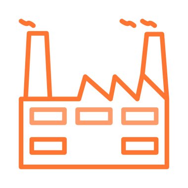 vektör çizim Bina Fabrika Sanayi 