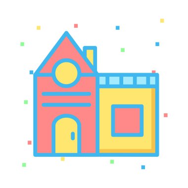 daire ev vektör çizim oluşturma 