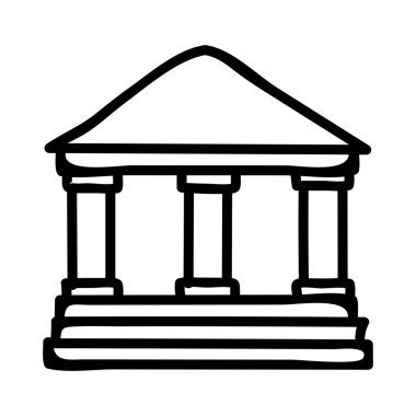 Banka mahkeme vektör çizim oluşturma 