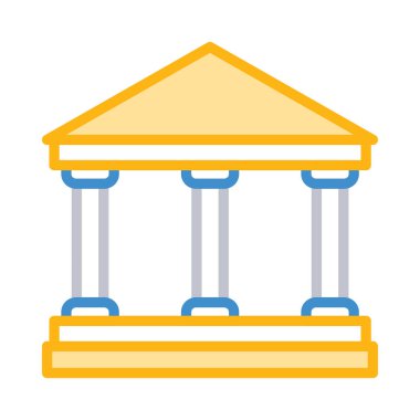 Mahkeme banka vektör çizim oluşturma 