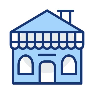 Otel mağaza Dükkanı vektör çizim 