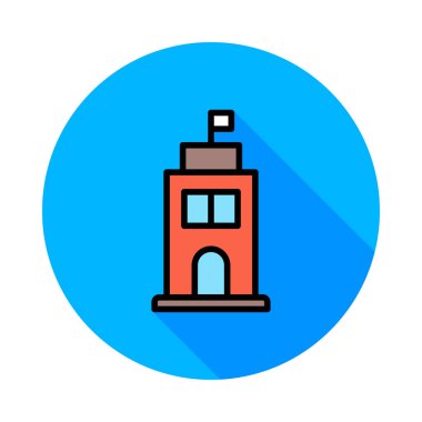 okul binası Plaza vektör çizim 