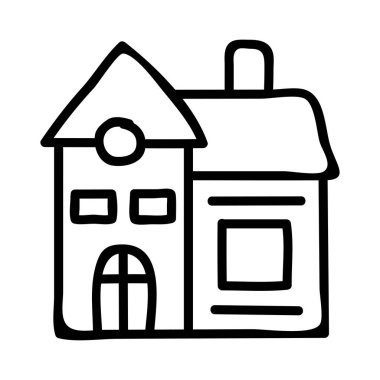 ev daire konut vektör çizim 