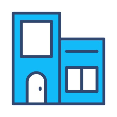 vektör çizim Apartman Bina 