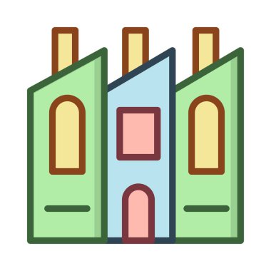 Office plaza vektör çizim oluşturma 