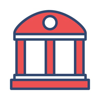 Banka mahkeme vektör çizim oluşturma 