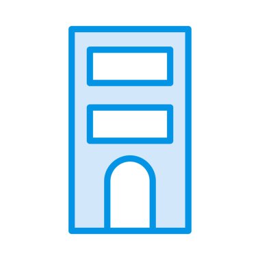 Hotel plaza tower vektör çizim 