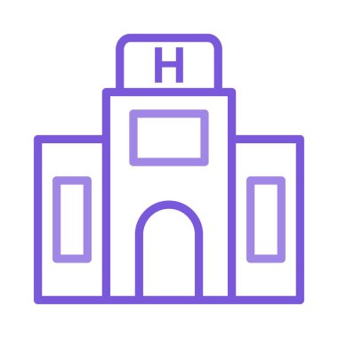 vektör çizim bina hastane Kliniği 