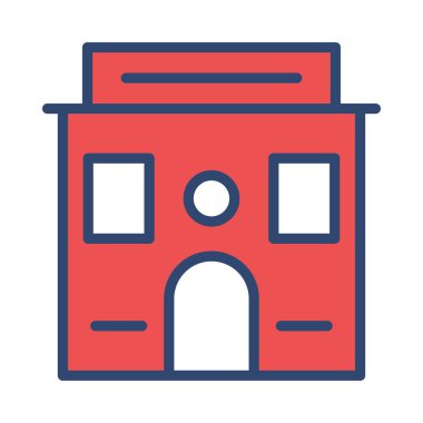 motel cephe vektör çizim oluşturma 