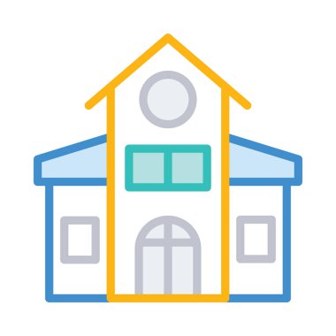 ev daire ev vektör çizim 