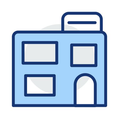 ev daire ev vektör çizim 