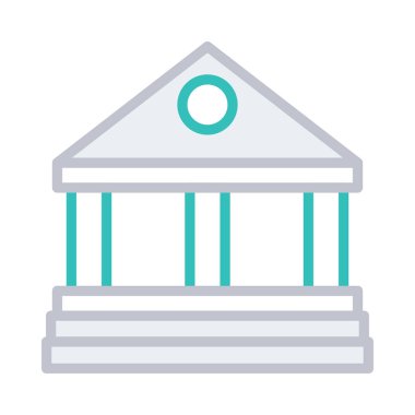 Ofis Binası mahkeme vektör çizim 