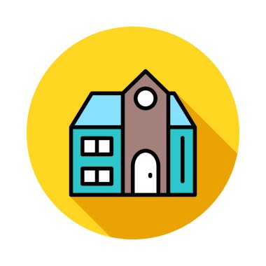 ev daire ev vektör çizim 