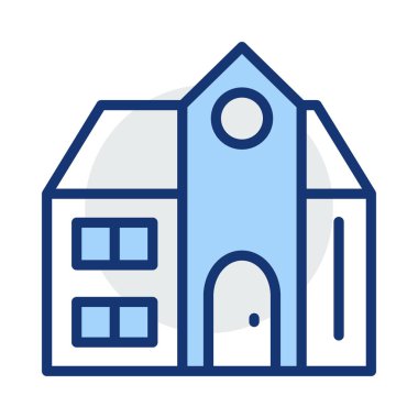 ev daire ev vektör çizim 