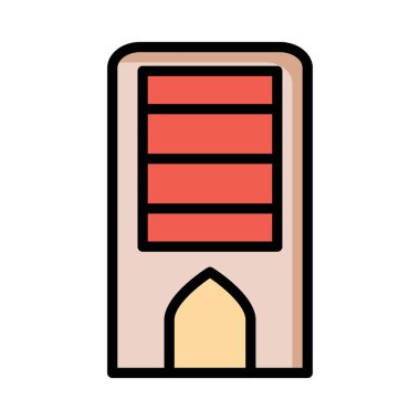 Plaza gayrimenkul vektör çizim oluşturma 