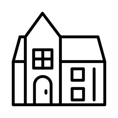 ev bina ev vektör çizim 