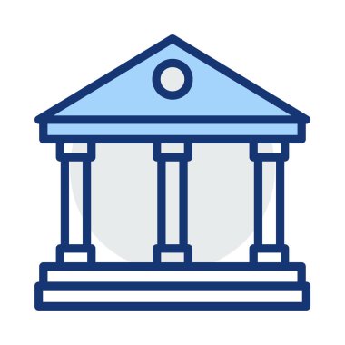 Mahkeme banka vektör çizim oluşturma 
