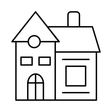 Banka court house vektör çizim 