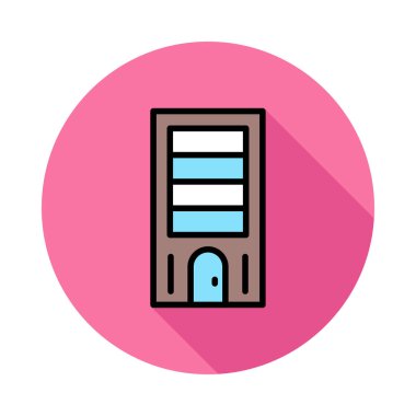 Plaza tower vektör çizim oluşturma 