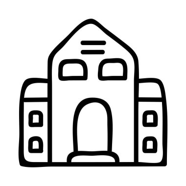 vektör çizim Apartman Bina 