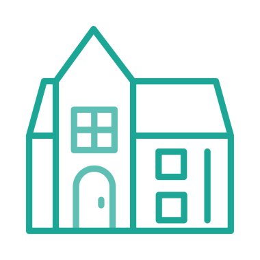 ev bina ev vektör çizim 