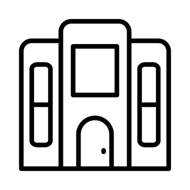 Otel ev vektör çizim Binası 