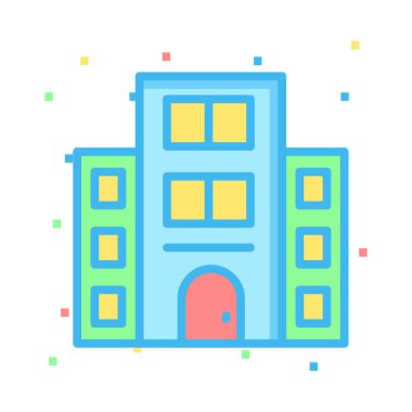 Otel apartmanın vektör çizim 