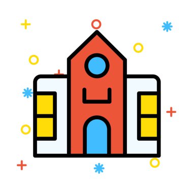 Otel apartmanın vektör çizim 