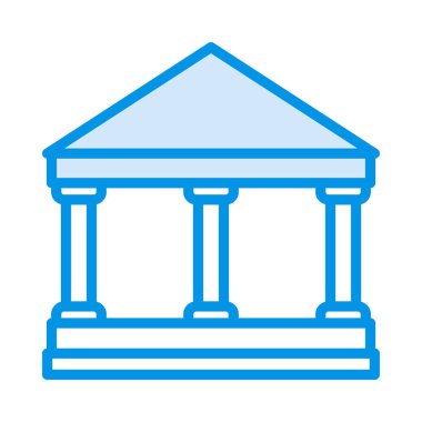 Mahkeme banka vektör çizim oluşturma 