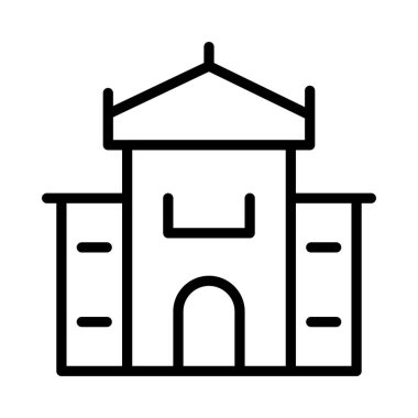 Ofis Plaza vektör çizim Binası 