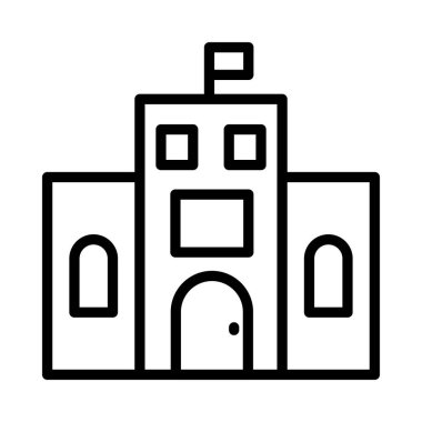 vektör çizim bina ofis plaza 