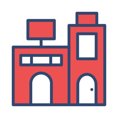 okul vektör çizim apartman binası 