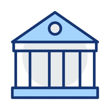 Mahkeme banka vektör çizim oluşturma 