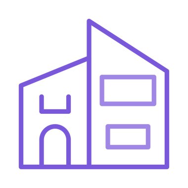 Ofis vektör çizim apartman binası 