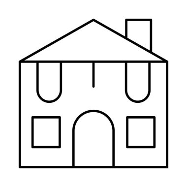 ev bina konut vektör çizim 