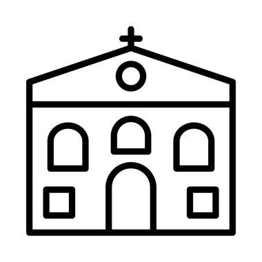 vektör çizim Bina Katolik Kilisesi 