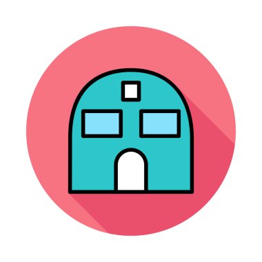 ofis ev vektör çizim Binası 