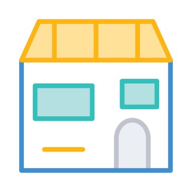 cephe ev ev vektör çizim 