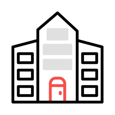 Ev okulu vektör çizim inşa 