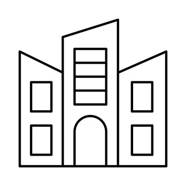 ev bina ev vektör çizim 