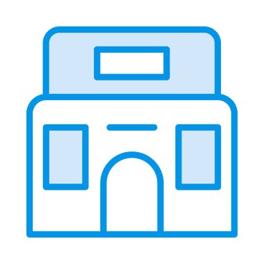 Daireli ev ev vektör çizim 